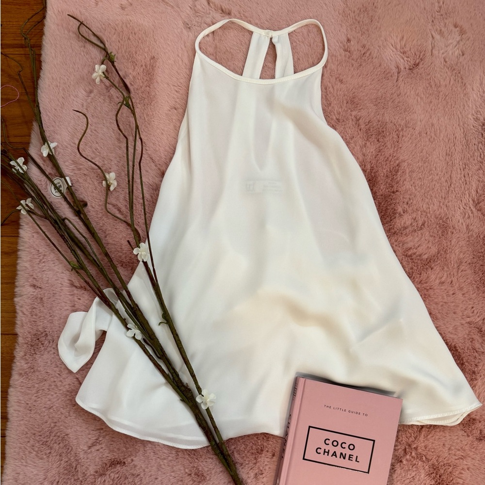 Zara TRF White Sleveless Top
